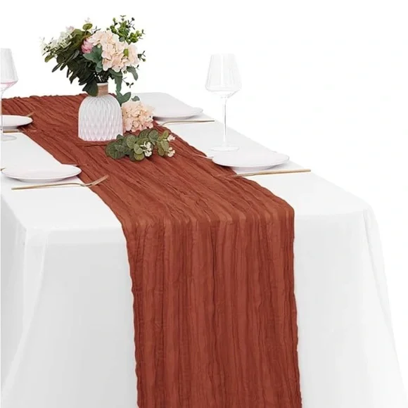 Set of 5 Terracotta Table Runners - Picture 2 of 2